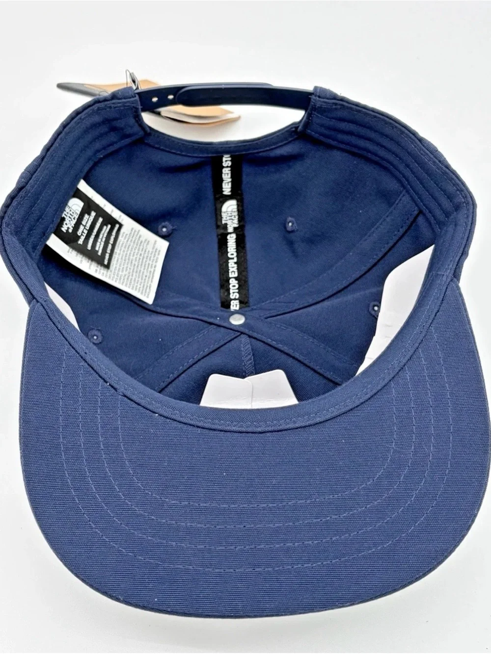 The North Face Navy Embroidered Logo Cap
